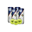 Combo Pelotas de Tenis Wilson Roland Garros 3P X 4T