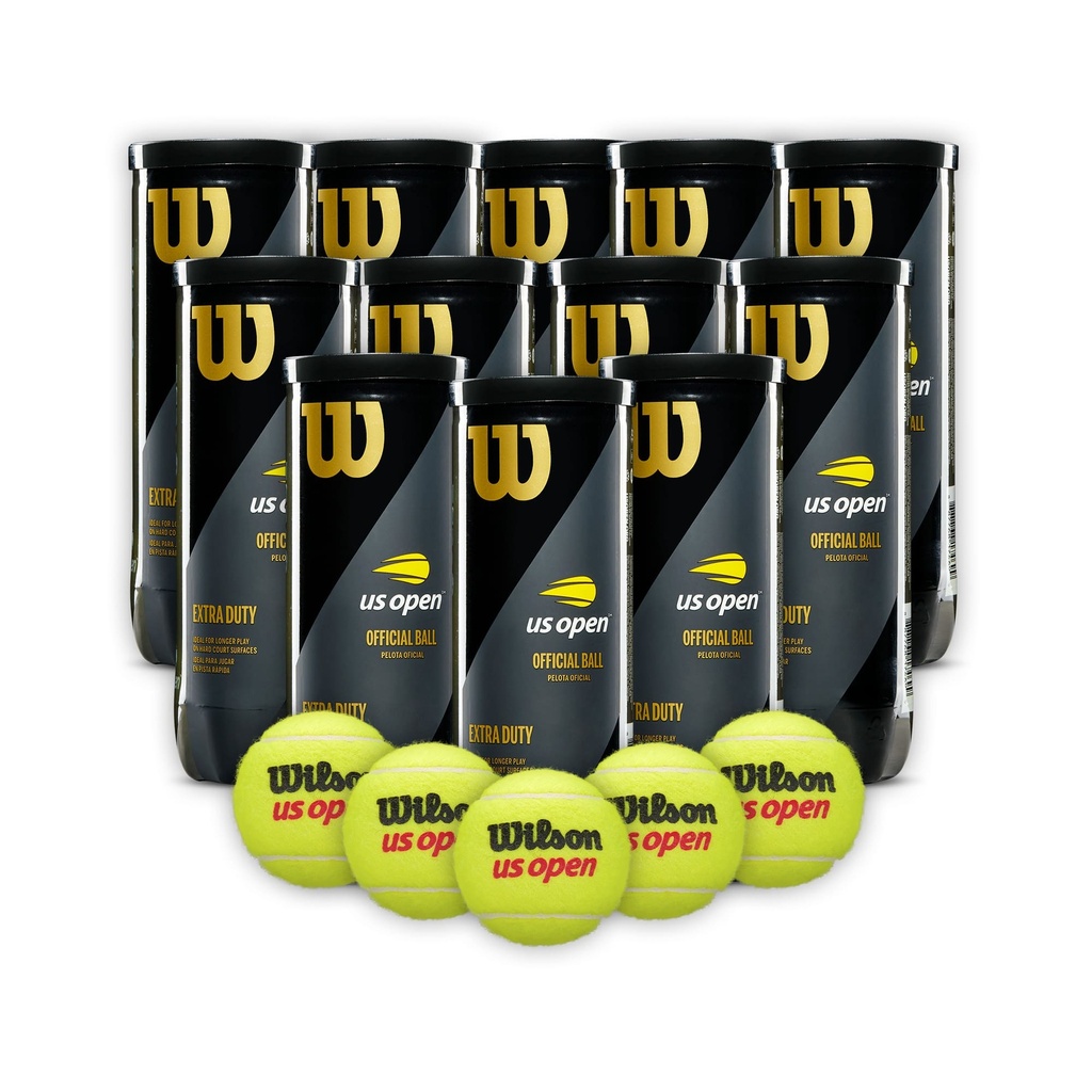 Combo Pelotas de Tenis Wilson Us Open Extra Duty 3P X 12T