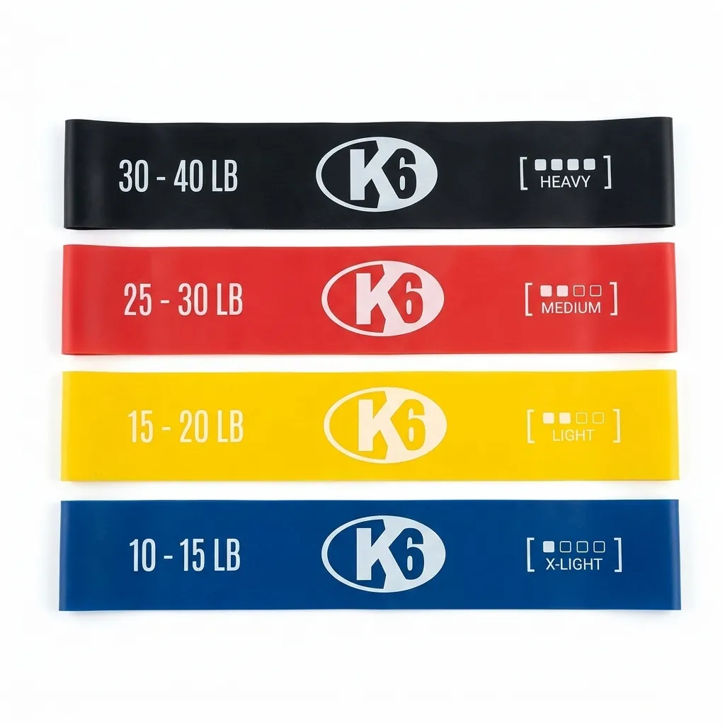 [67164] Set de Bandas Cerradas de Resistencia K6 Con Textura