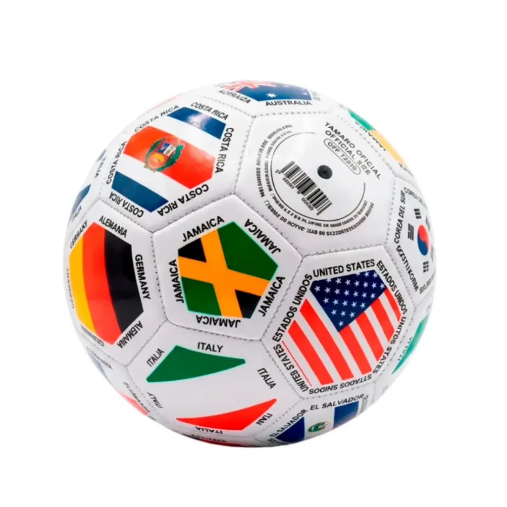 [93112] Balón Mini De Fútbol No.2 Banderas Mundial