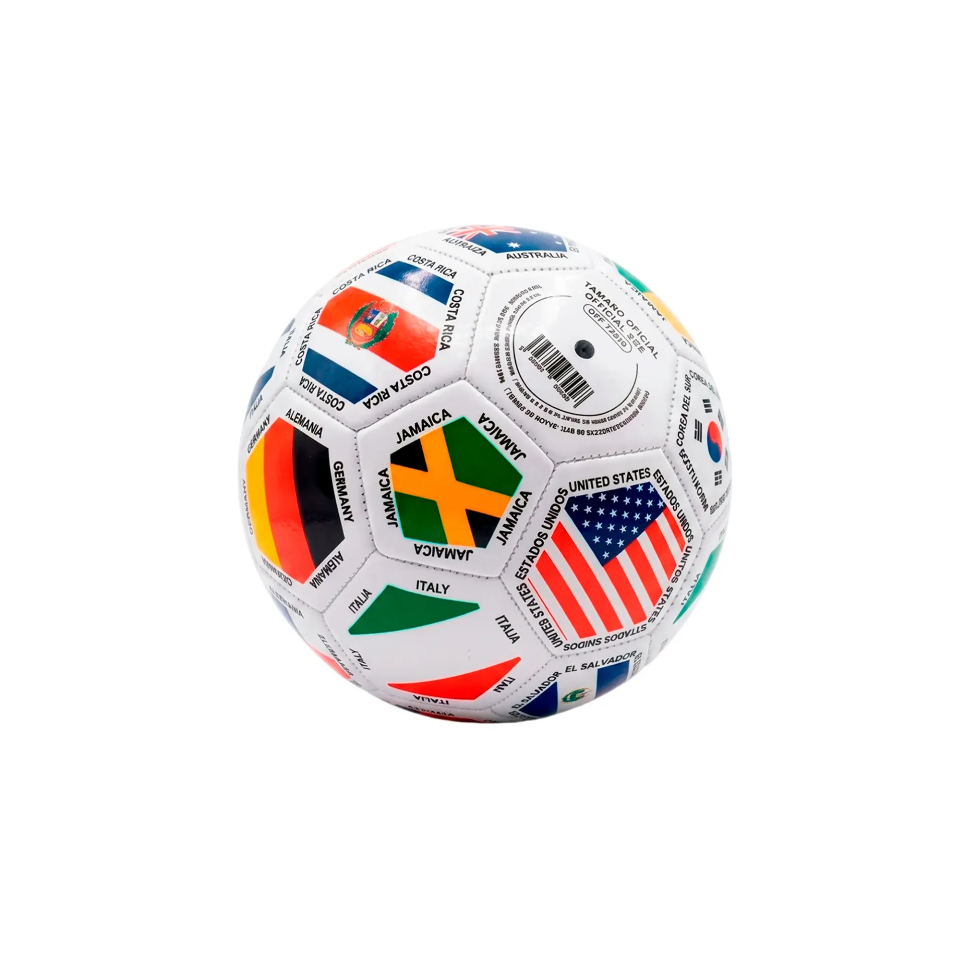 [93112] Balón Mini De Fútbol No.2 Banderas Mundial