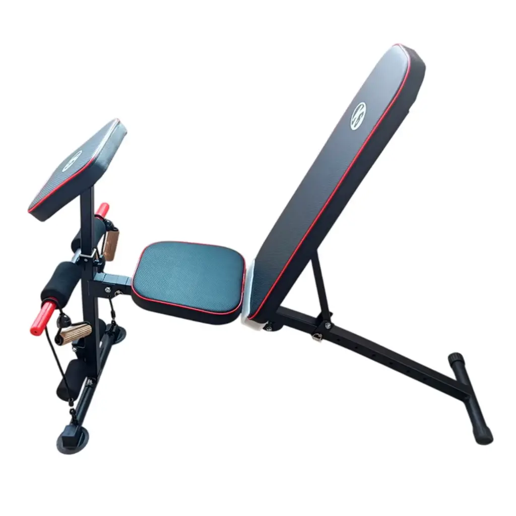 Banco Pesas K6 Plegable Predicador Ligas 130kg