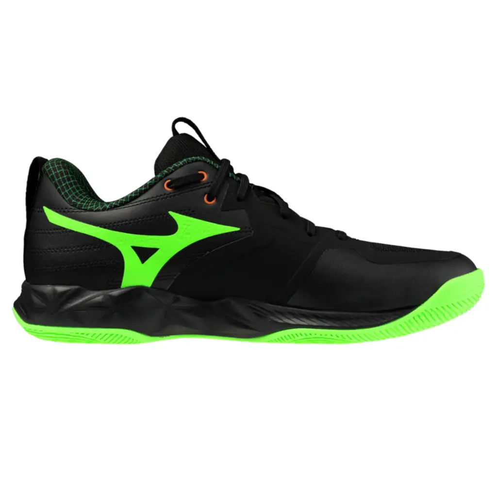 [V1GA254049-10.5] Tenis para Voleibol Mizuno Wave Momentum Pro (10.5, NEGRO/VERDE)