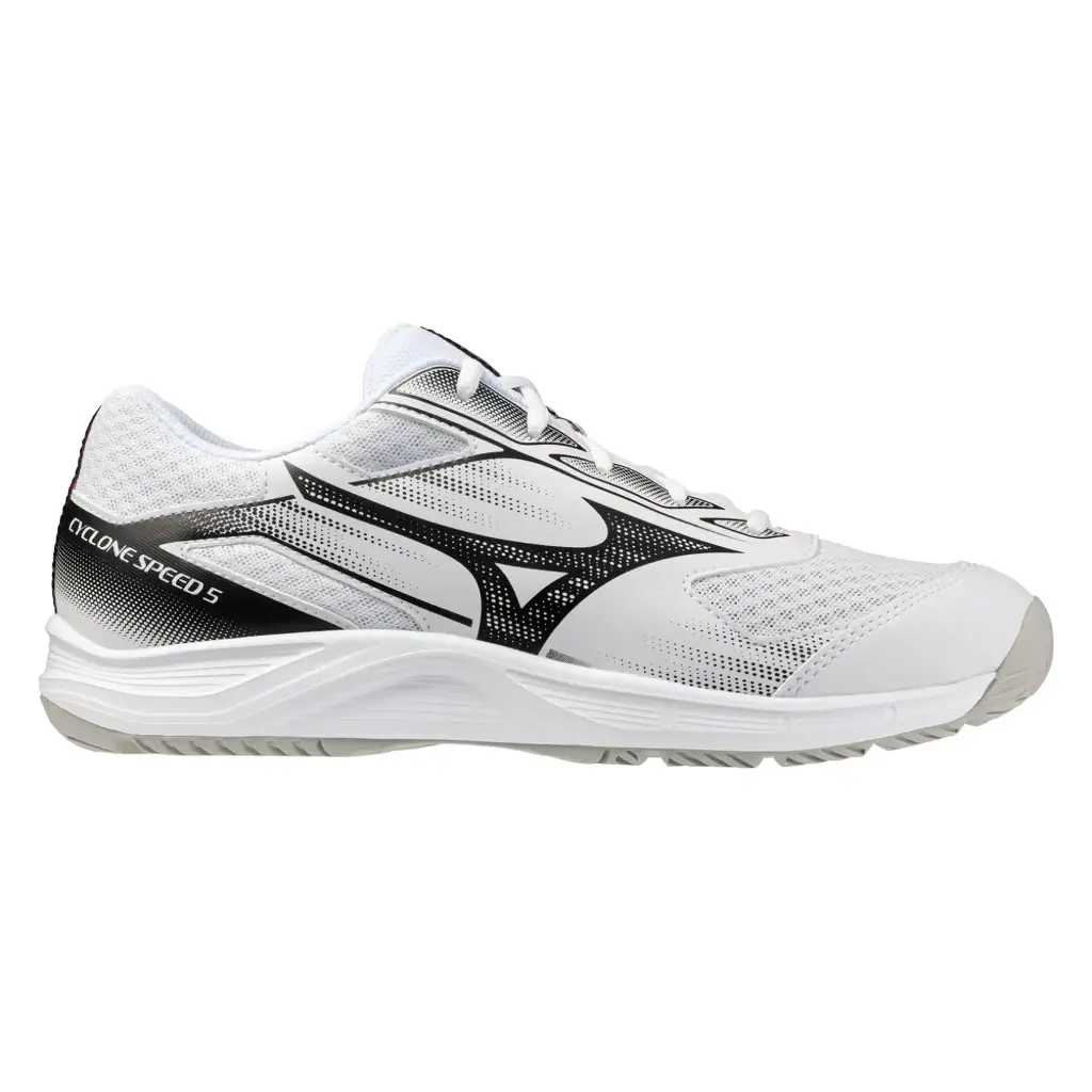[V1GA258059-10.5] Tenis Indoor Voleibol Mizuno Cyclone Speed 5 (BLANCO/NEGRO, 10.5)