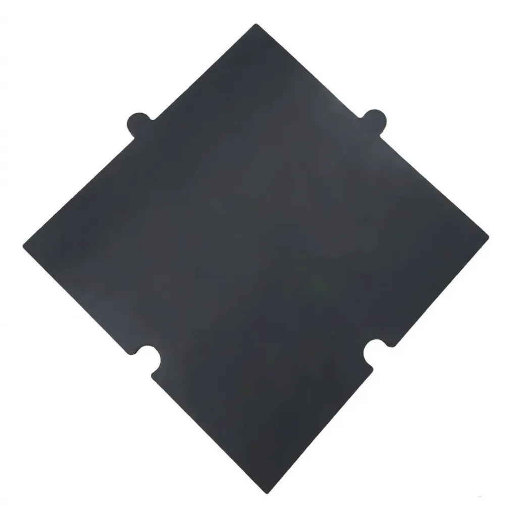 Piso en Caucho Reciclado K6 fitness 1cm de Grosor 50cm x 50cm