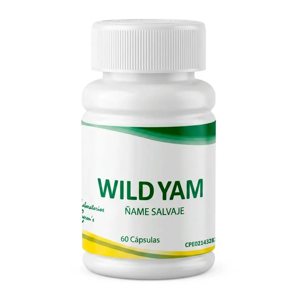 [015-LB] Ñame Salvaje Laboratorios Baron's Wild Yam 300mg 60 Cápsulas