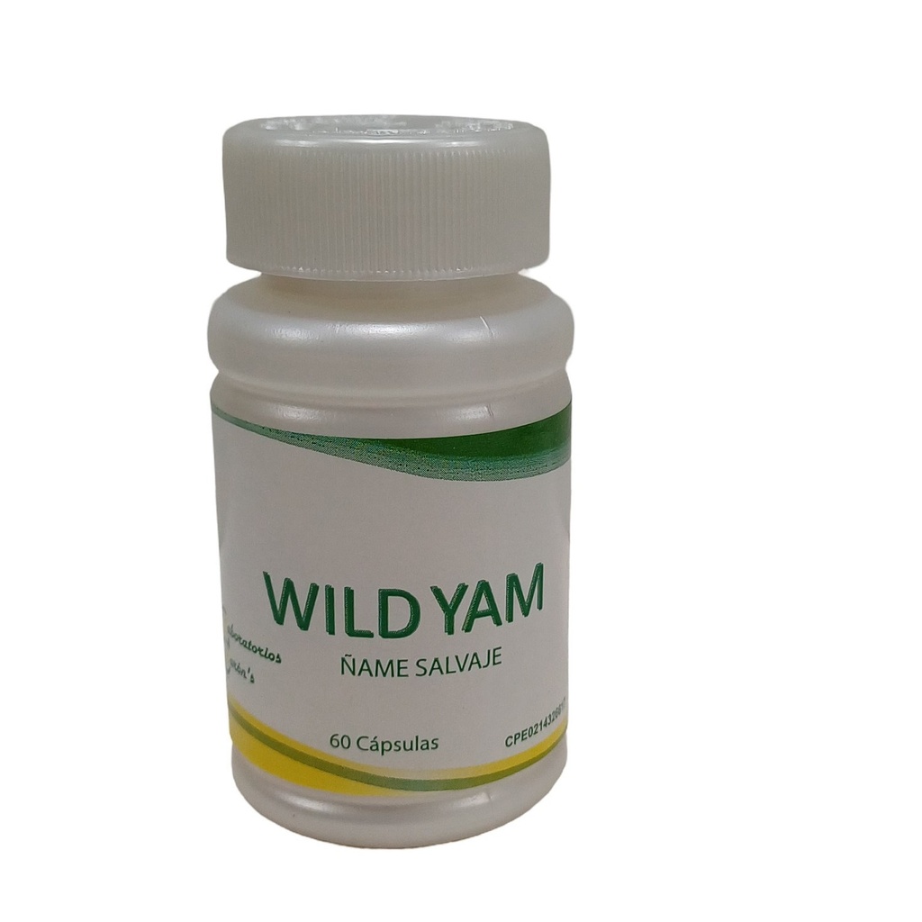 Wild Yam 300mg Ñame Salvaje 60 Cápsulas