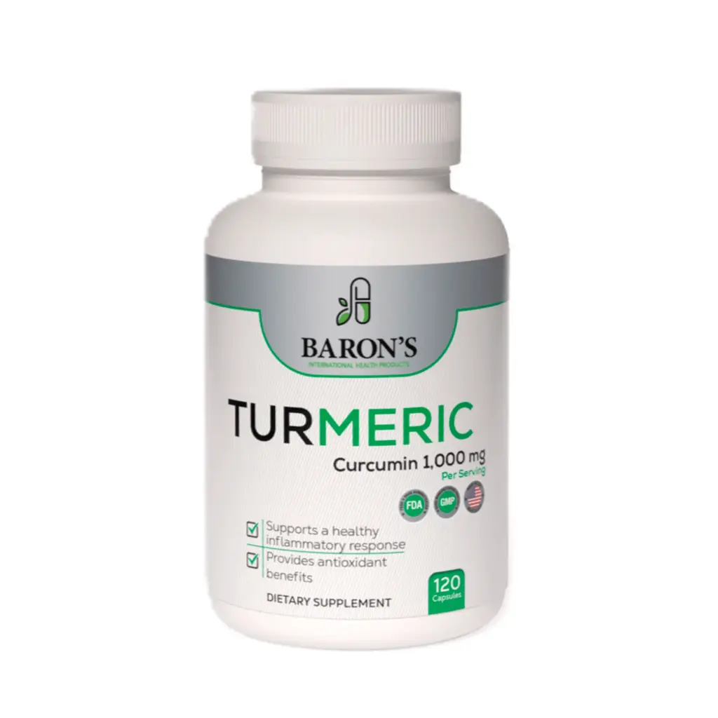 [036-LB-BIHP] Turmeric Curcuma Baron's 1000mg 120 Cápsulas 