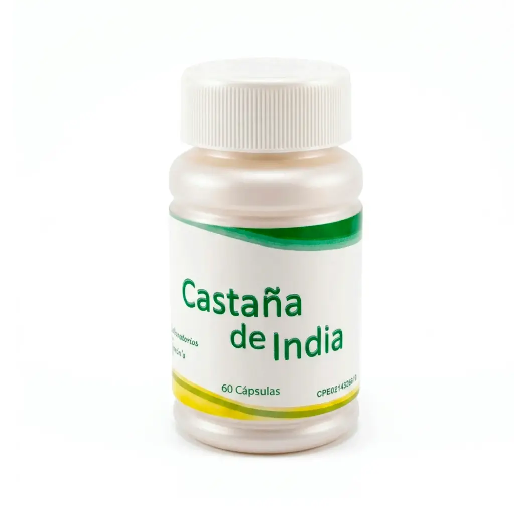 [004-LB] Castaña de India Laboratorios Baron's 100% Puro 300mg 60 Cápsulas