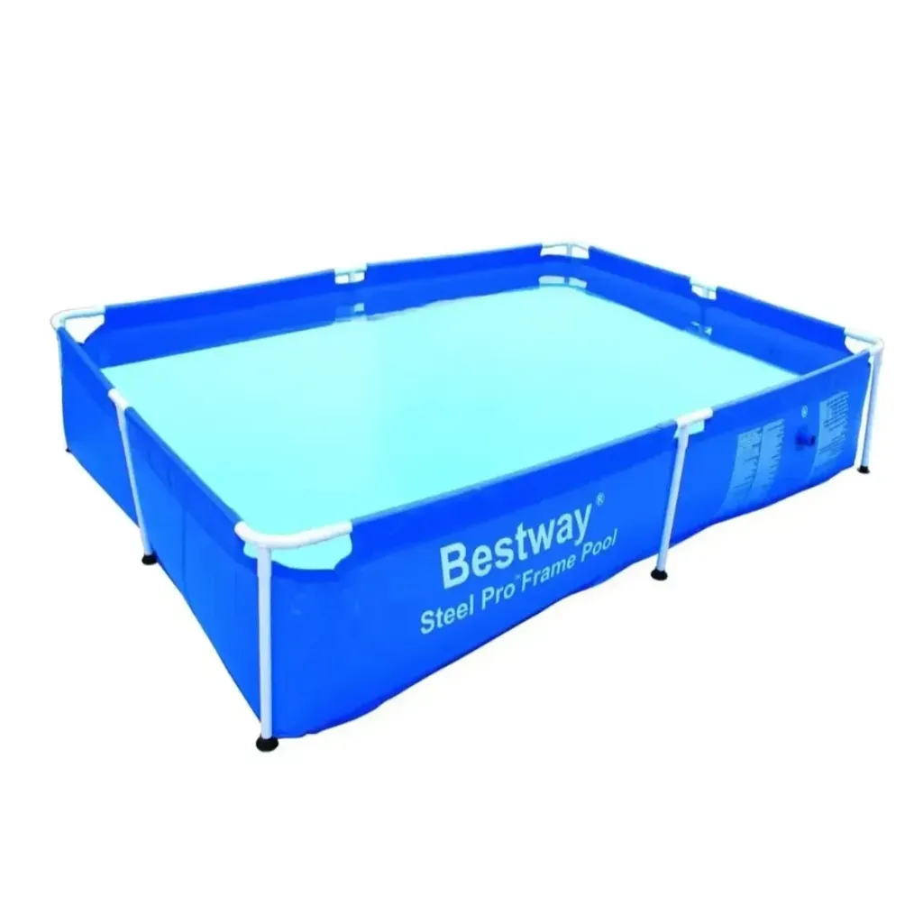 [10471] Piscina Rectangular Bestway 1500L con Estructura de Acero Reforzado – Diseño Liso