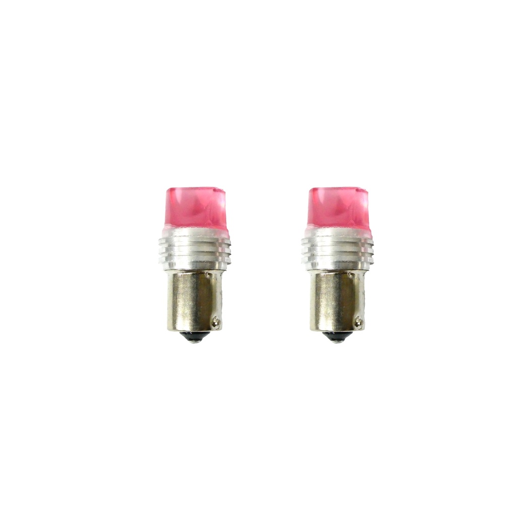 Bombillos 1156 BA15S 12V Rojo 1 Contacto