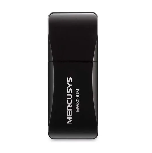 Adaptador Inalámbrico Mercusys USB Mini MW300UM 300MBPS Negro