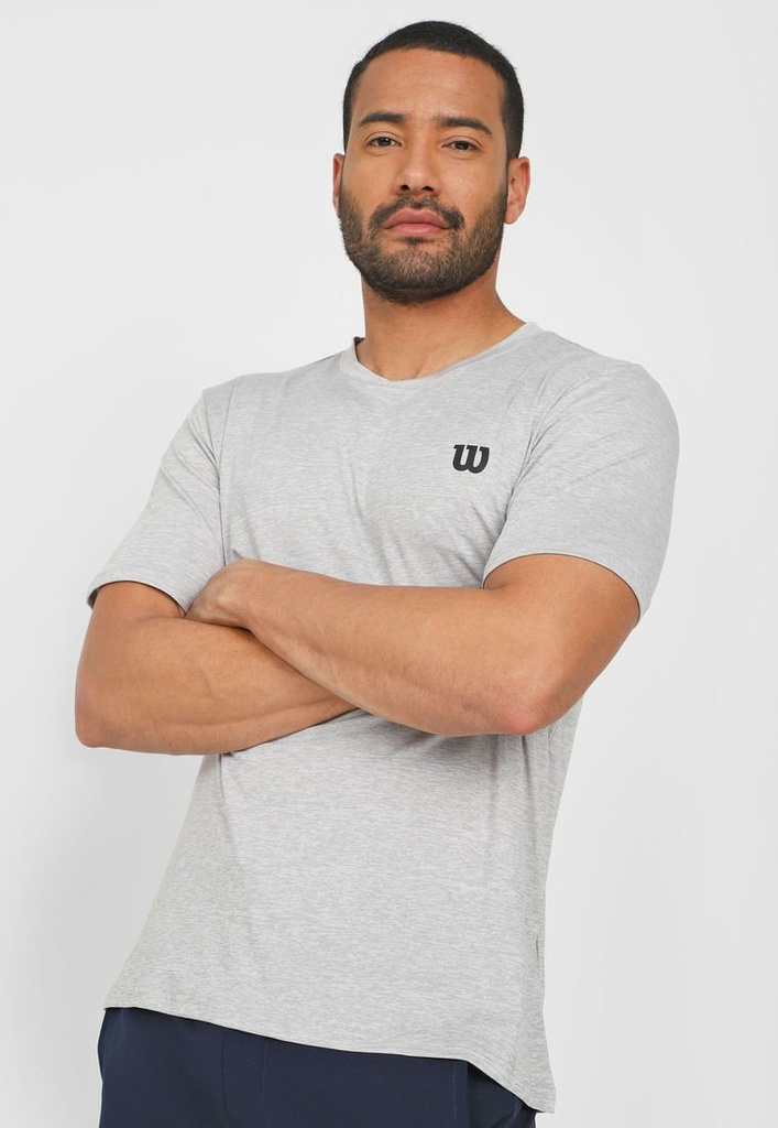 [WT71556] Camiseta Wilson Deslavada Gris Claro 71553  (L)