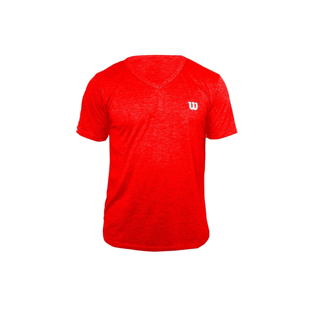[WT87318] Camiseta Wilson Polyspun Cuello en V  87315 Rojo (L)