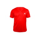 Camiseta Wilson Polyspun Cuello en V  87315 Rojo