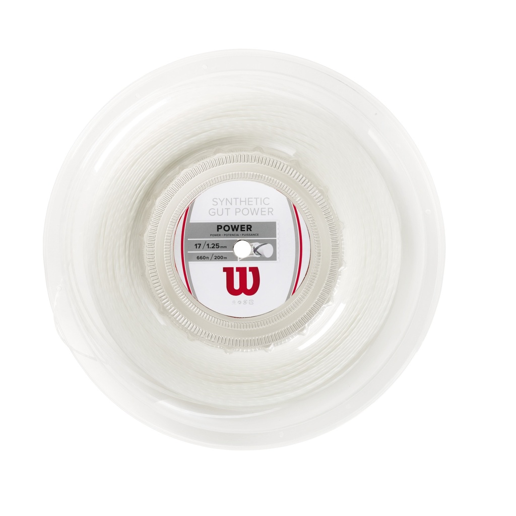 Rollo Cuerda Wilson Synthetic Gut Power Rosa 16 200 m