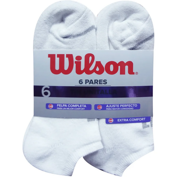 Calcetín Corto de Mujer Wilson Jaspeada felpa completa Talla Única x6