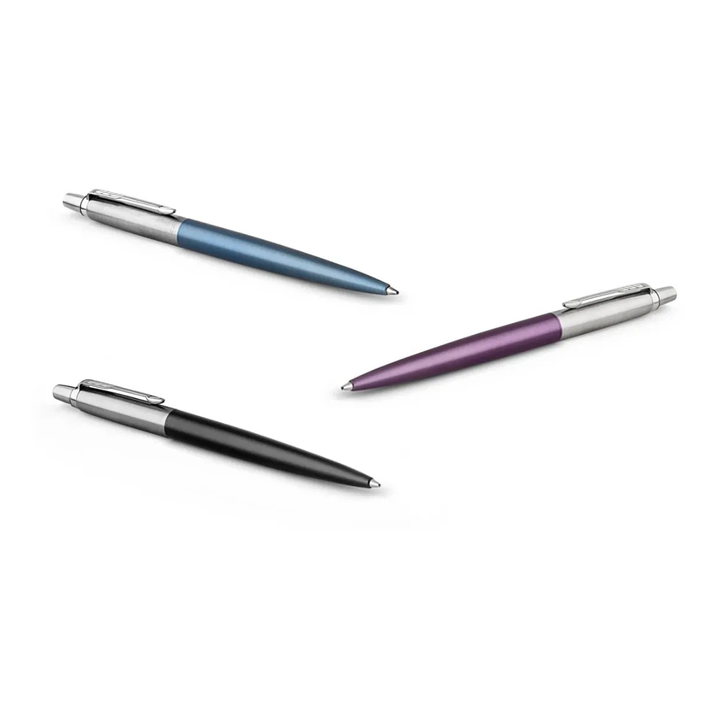 [N1965805] Bolígrafo Parker Jotter Acabado Cromo (AZUL CLARO)