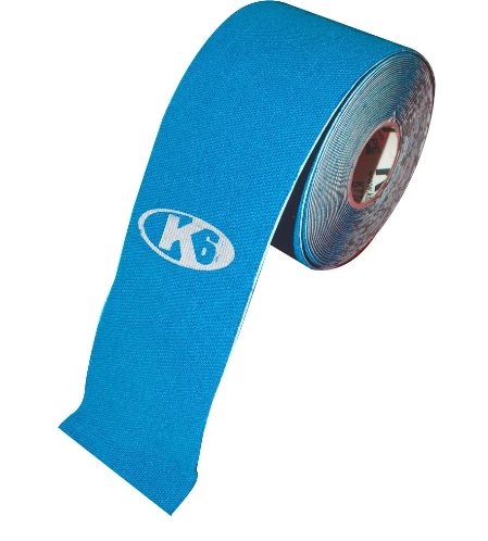 [67833] Cinta kinesiologica elastica deportiva K6 rollo 5 cm x 3 m (AZUL)