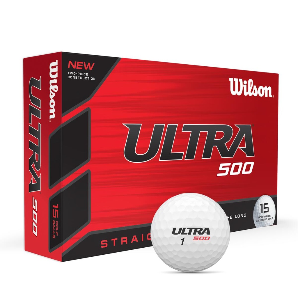 Caja de 15 Pelotas de Golf Wilson Ultra 500 Straigh
