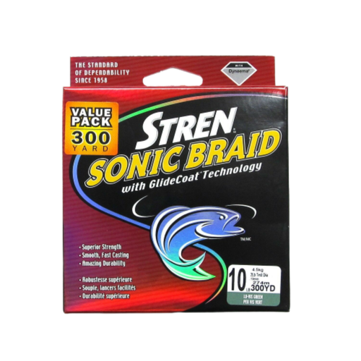 [SCB30010-YE] Stren Sonic Braid Sc 10 Lb 300 Yd (Hi-Vis Yellow)