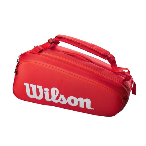 [WR8010501001] Maleta Wilson Super Tour 9 Pk Rojo
