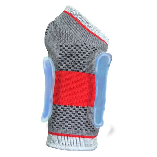 Muñequera K6 de Tela con Gel para Atletas