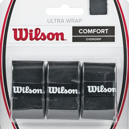 [WRZ403000] Set de 3 Overgrip Wilson Ultra Wrap Comfort Negro