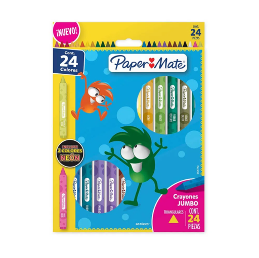 [2136742] Creyón Papermate Triangular Grueso Cx24