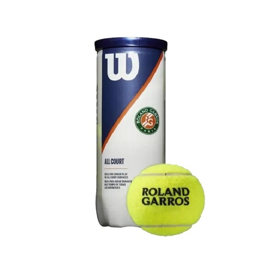 [WR8204601001] Pelotas de Tenis Wilson Roland Garros x3