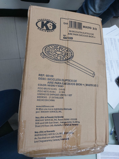 [66109-2] Bicicleta Elíptica de Aire K6 para Ejercicios Bion+ (Bulto 2/2)