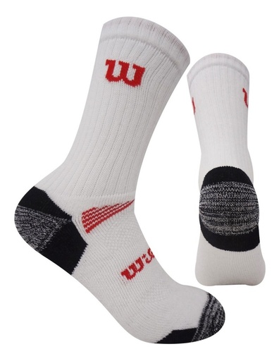 [C0875] Calcetin Largo Wilson Niño M Blanco x3