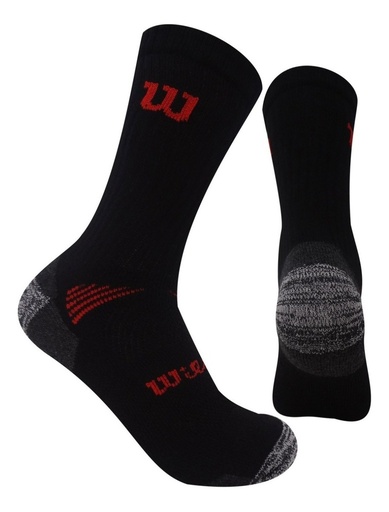 [C0878] Calcetin Largo Wilson Niño M Negro x3