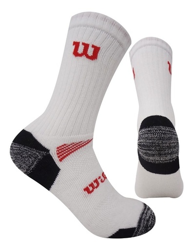 [C0905] Calcetin largo Deportivo Wilson Talla Única Blanco x3