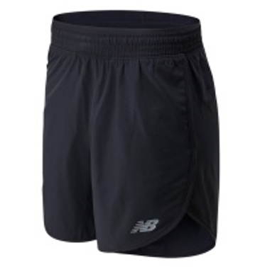 Short de mujer New Balance Accelerate 5 Inch Negro 