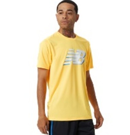 [MT21225-VAC-Bult] Camiseta de hombre New Balance Graphic Accelerate Amarillo (bulto x 8 und)