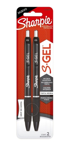 [2142433] Boligrafos Sharpie Gel 5MM RTX2 Negro