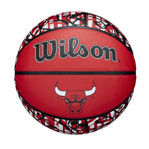 [WZ4024505XB7] Balón de Basket Wilson NBA Graffiti Chicago Bulls NO.7