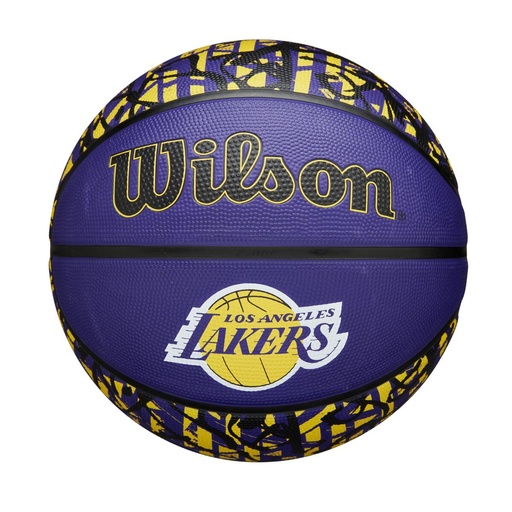 [WZ4024514XB7] Balón de Basket Wilson NBA Graffiti LA Lakers NO.7