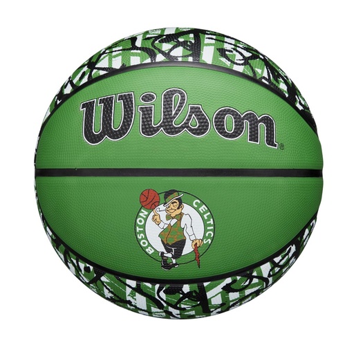 [WZ4024502XB7] Balón de Basket Wilson NBA Graffiti Boston Celtics NO.7