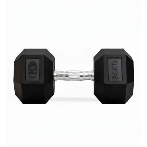 [66852] Mancuerna Pesa K6 Hexagonal Encauchetada 25kg 