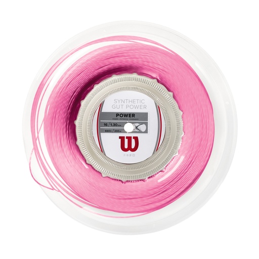Rollo Cuerda Wilson Synthetic Gut Power Rosa 16 200 m