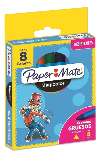 [N2100798] Crayón Magicolor Paper Mate Triangular X8