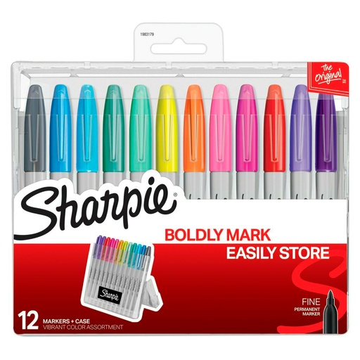 [N1983179] Bolígrafos Finos Sharpie Héroe Brillante x12