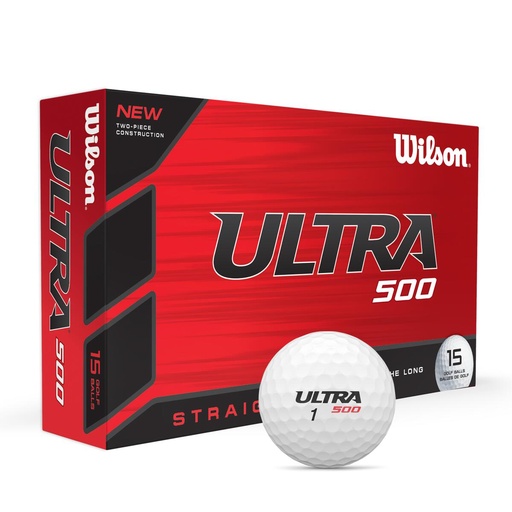 [WGWR58200] Caja de 15 Pelotas de Golf Wilson Ultra 500 Straigh