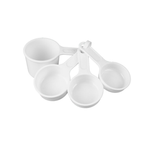 [FG8315ASWHT] Juego de tazas de medir (1/4 - 1/3 - 1/2 - 1 taza) Rubbermaid