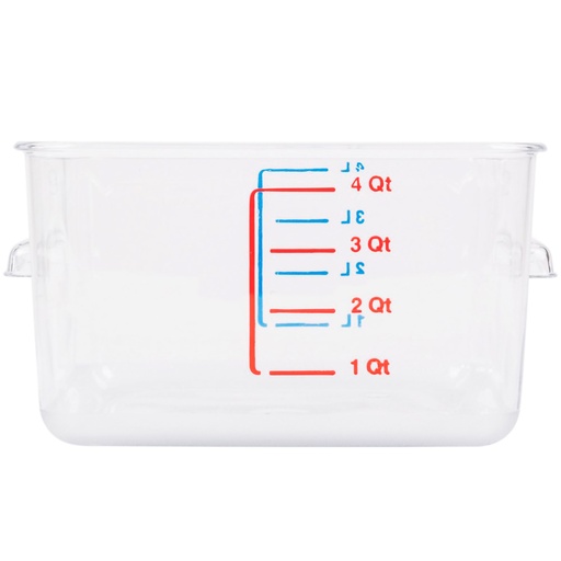 [FG630400CLR] Recipiente cuadrado 4QT/3.8 Lts. Rubbermaid