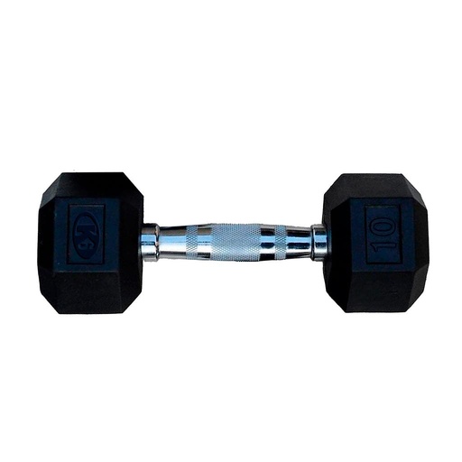 [66844] Mancuerna Hex Encauchetada (25 lb)